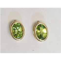 #18-14K YELLOW GOLD PERIDOT (1.60CT) OVAL