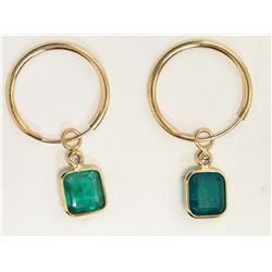 #20-14KT YELLOW GOLD EMERALD (1.90CT) AND