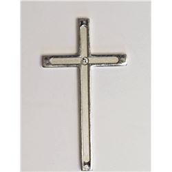 #21-TITANIUM DIAMOND CROSS PENDANT