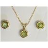 Image 1 : #27-10KT YELLOW GOLD PERIDOT (1.00CT) EARRING