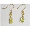Image 1 : #28-14KT YELLOW GOLD PERIDOT EARRINGS