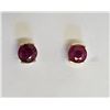 Image 1 : #35-14KT YELLOW GOLD GENUINE RUBY EARRINGS