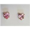 Image 1 : #39-14KT YELLOW GOLD PINK CUBIC ZIRCONIA HEART