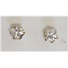 Image 2 : #42-14KT YELLOW GOLD CUBIC ZIRCONIA EARRINGS