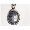 Image 1 : #43-STERLING SILVER LABRADORITE AND MOONSTONE