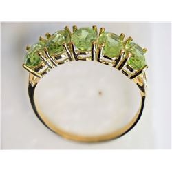 #45-10KT YELLOW GOLD PERIDOT (2.97CT) RING