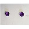 Image 1 : #48-14KT WHITE GOLD AMETHYST (0.20CT) EARRINGS