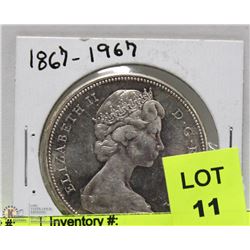 1967 CENTENNIAL $1.00 COIN