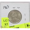 Image 1 : 1967 CANADIAN SILVER 25 CENT COIN
