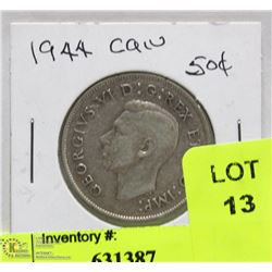 1944 CANADIAN 50 CENT COIN