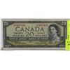 Image 1 : 1954 CANADA  $20 BILL - MODIFIED