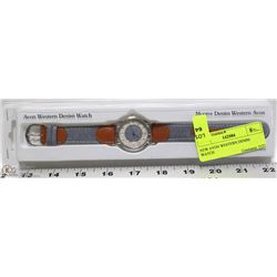 NEW AVON WESTERN DENIM WATCH
