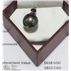 Image 1 : 14KT WHITE GOLD PEARL GEMSTONE PENDANT W/ COA