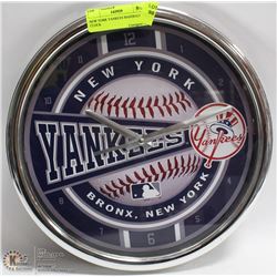 NEW YORK YANKEES BASEBALL CLOCK