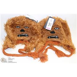 LOT OF 2 NEW STAR WARS CHEWBACCA FURRY HATS