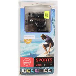 NEW 1080P HD SPORTS ACTION CAM WITH MOUNTS