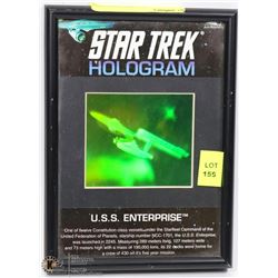 STAR TREK HOLOGRAM PICTURE USS ENTERPRISE 5"X7"