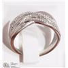 Image 2 : #14-STERLING SILVER DIAMOND (0.40CT) RING