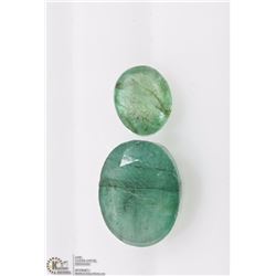 #16-GENUINE OVAL EMERALD GEMSTONES