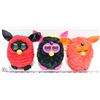 Image 1 : 3 SOLID COLOUR FURBY'S BLACK , ORANGE, RED