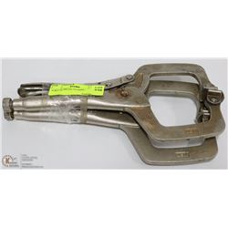 A SET OF METAL CLAMPS