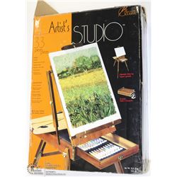 ARTIST'S STUDIO WOODEN FOLDING ADJUSTABLE EASEL