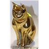 Image 1 : BRASS CAT 8" TALL   SHELF SITTER OR DOOR STOP