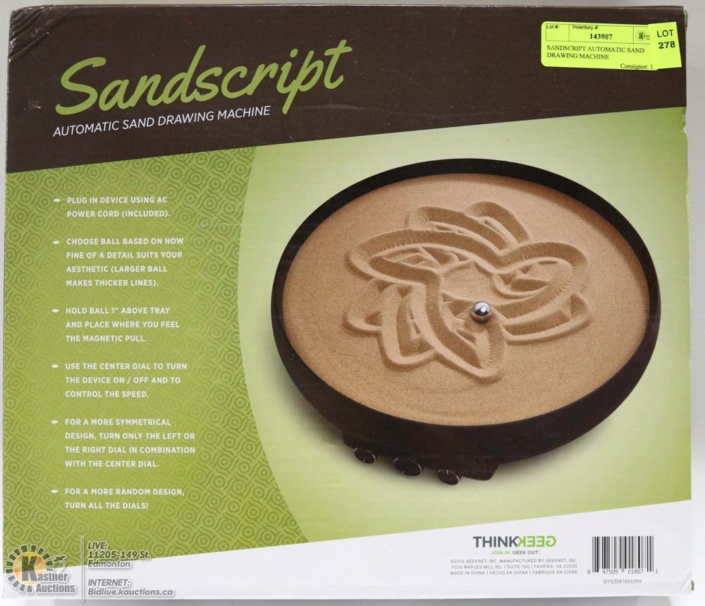 SANDSCRIPT AUTOMATIC SAND DRAWING MACHINE