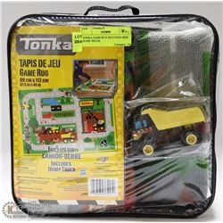 TONKA GAME RUG INCLUDES MINI DUMP TRUCK