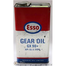 VINTAGE FULL IMPERIAL GAL. ESSO GEAR OIL C/W