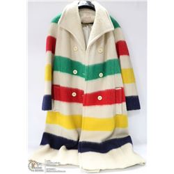 GENUINE 4 LINE HUDSONS BAY WOOL COAT