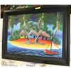 Image 1 : OIL ON CANVAS 41"X32" FRAMED PICTURE