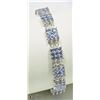 Image 2 : #21-STERLING SILVER TANZANITE BRACELET