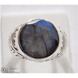 #24-STERLING SILVER RUTILATED QUARTZ RING