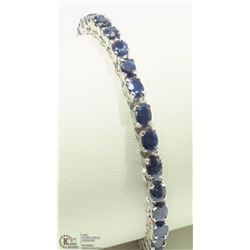 #25-STERLING SILVER SAPPHIRE BRACELET