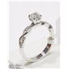 Image 2 : #28-14K WHITE GOLD DIAMOND (0.53CT) AND