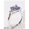 Image 2 : #29-14K WHITE GOLD TANZANITE (2.44CT) AND