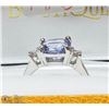 Image 3 : #29-14K WHITE GOLD TANZANITE (2.44CT) AND