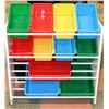 Image 1 : WHITE MULTI COLOR ORGANIZER WITH BINS
