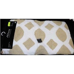 ALLURE COLLECTION PLUSH BATH RUG 21" X 34" TAN