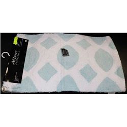 ALLURE COLLECTION PLUSH BATH RUG 21" X 34" BLUE
