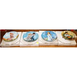 ESTATE COLLECTION OF 4 FAIRY TALE COLLECTOR PLATES