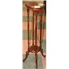Image 1 : ORNATE PLANT STAND  11"X 40" SOLID WOOD