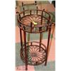 Image 1 : LARGE METAL PLANT STAND WITH DECORATIVE