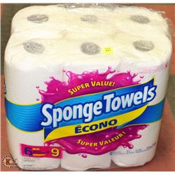 6 ROLL  PACK OF PAPERTOWELS. AS THEY COME