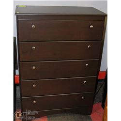 32"X16"X45"H 5 DRAWER CHEST OF DRAWERS