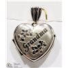 Image 1 : #36-10K WHITE GOLD "GRANDMA" HEART