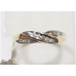 #37-10K YELLOW GOLD DIAMOND RING