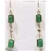 Image 1 : #40-14K YELLOW GOLD EMERALD AND