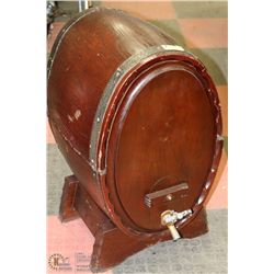 ANTIQUE WOOD KEG BARREL COOLER